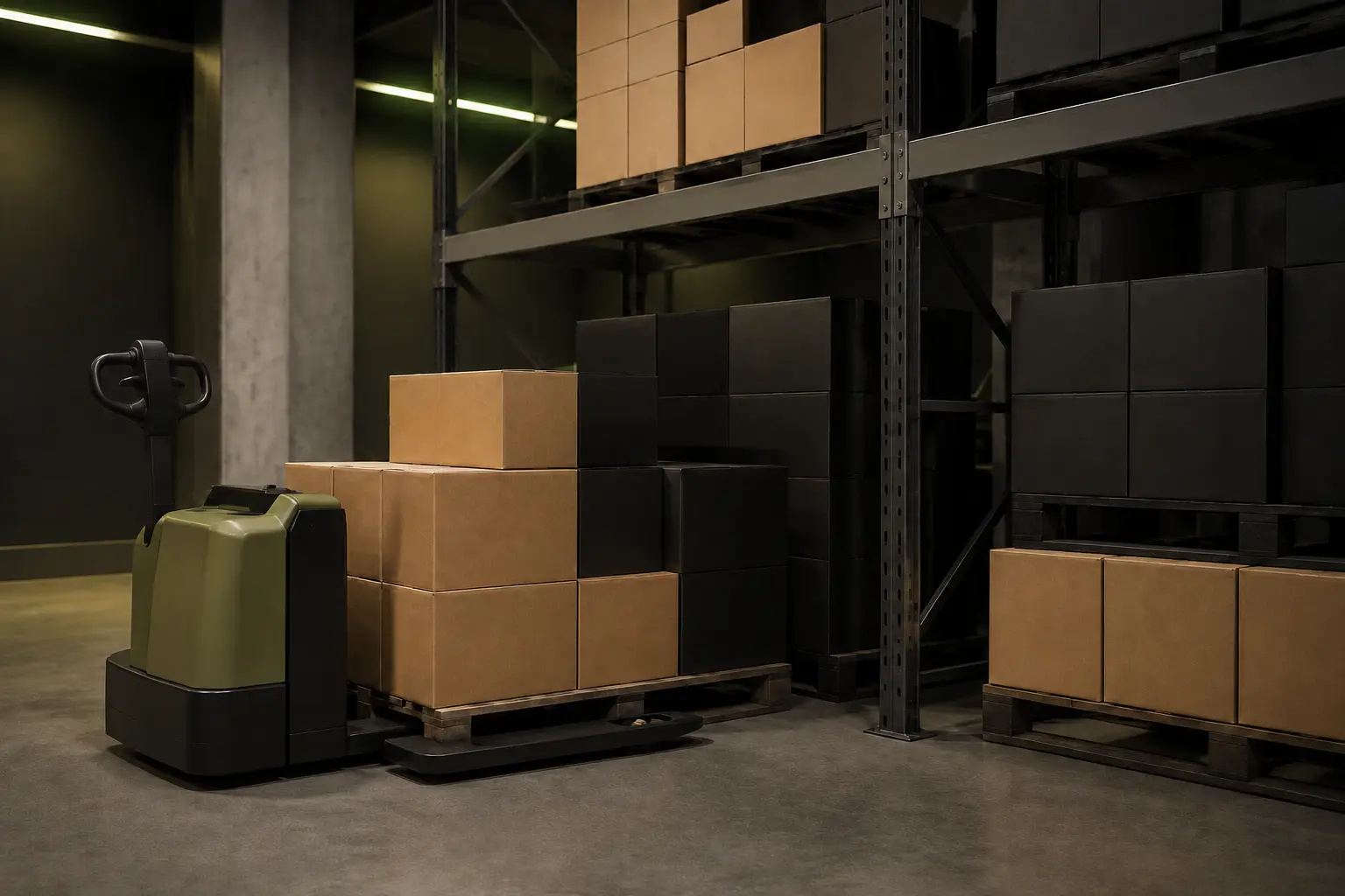 Conceptual organized inventory and logistics environment